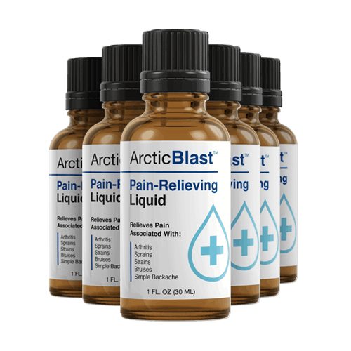 Official Arctic Blast pain relief formula bottle with USA special discount offer