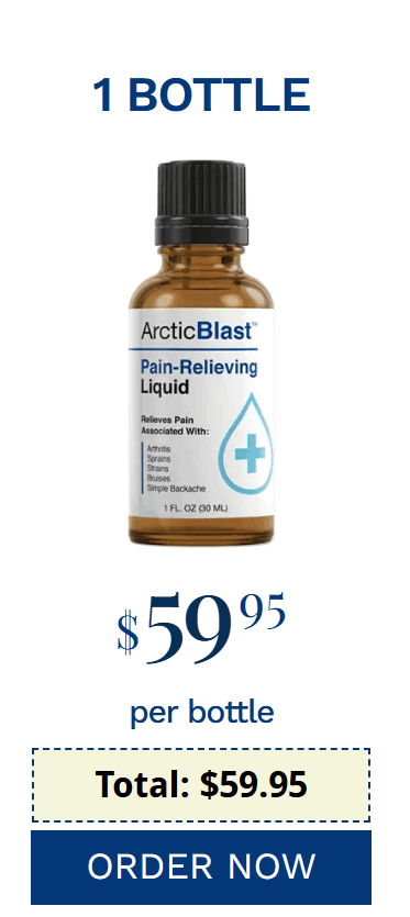 1 Bottle Arctic Blast Pain-Relieving Liquid Package – $59.95 Single Bottle Offer