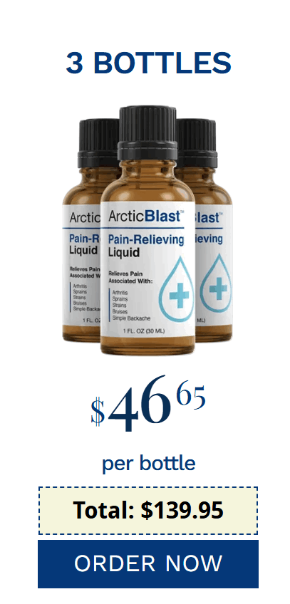 3 Bottles Arctic Blast Pain Relief Bundle – $46.65 Per Bottle Special Offer 